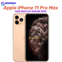 Original Apple iPhone 11 Pro Max 64/256GB 4GB RAM iOS 13 6.5'' 3969 mAh Apple A13 Bionic Triple 12MP Genuine OLED Face ID NFC