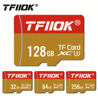 Micro TF SD Memory Card 128gb USH-3 Speed UP to 30MB/S TF Card 64gb 256gb A2 35MB/S For Smart Phone With SD Adapter