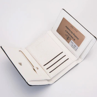 Men's New Wallet Wallet, Men's Short Change Bag, Canvas Zipper RFID