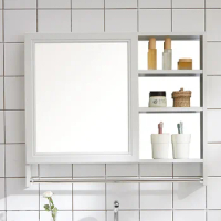 Sofitel space aluminium mirror cabinet bathroom rack bathroom cabinet small household dressing mirror box
