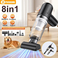 8 in1 Cordless Vacuum Cleaner 29000Pa Blower Vacuum 60000RPM Air Duster Wireless Car Vacuum mini Vac