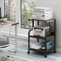 Printer office storage copier r ack, movable main unit, multi-layer floor storage rack, side table