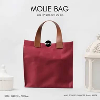MOLIE bag tas hampers goodie bag 20x10x20 tahan air event birthday kawinan idul fitri natal merah