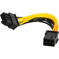 [S029] Dây chuyển nguồn 4 pin sang 8 pin 6 pin sang 8 pin CPU VGA- jack chuyển 4 pin to 8 pin 6 pin 