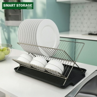 廚房瀝水碗架可折疊收納架筷子勺子置物架碗碟瀝水籃洗碗布瀝水架