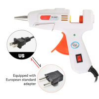 20W Hot Melt Glue Gun Home DIY Mini Household Industrial Guns Heat Temperature Electric Repair Tool Use For 7mm Glue Sticks