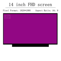 for HP Notebook 14-dk0002dx 14-dk0010nr 14-dk0020nr 14.0 inches FHD 1920x1080 IPS 30Pin LED LCD Display Screen Panel (Non-Touch)