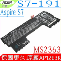 ACER 電池(原廠)-宏碁 電池 ASPIRE AP12E3K   S7，S7-191，11CP5/42/61-2 S7 191，11CP3/65/114-2，MS2363
