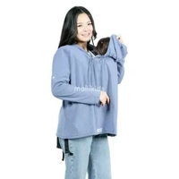 Malilkids Jaket Selimut Multifungsi Ibu dan Bayi Jacket Hoodie Hug and Go 3in1 Denim - Knit