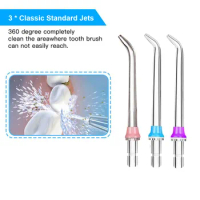 9Pcs/set Replacement Jet Tips For Electric &amp; Faucet Oral Irrigator Dental Waterpik Water Flosser Teeth Cleaner Nozzles Accessory