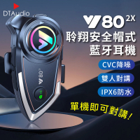 【聆翔】Y802X安全帽藍芽耳機 對講版(摩托車對講機 IPX6防水 CVC降噪)