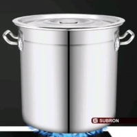 PANCI STOCKPOT JUMBO TEBAL MBG 50cm x 50cm (90L) STAINLESS STEEL HIGH QUALITY Stock Pot