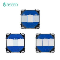 BSEED 1/2/3Gang 1Way Light Switch Function Base Wall Touch Switches Insert Moudule DIY Parts Without Panel Dark Blue Backlight