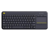 โลจิเทค K400Plus คีย์บอร์ดสัมผัสไร้สายสำหรับสมาร์ททีวีแอนดรอยด์และแล็ปท็อป