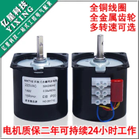 Low speed micro AC 220V/60KTYZ permanent magnet synchronous motor / geared motor / 14w 1rpm-110rpm
