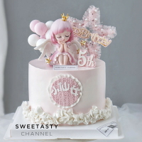 蜜雪兒公主蛋糕裝飾擺件網紅仙女寶貝可愛女孩天使生日烘焙插件