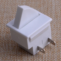 LETAOSK 2 Pin White Refrigerator Door Lamp Light Switch Replacement 5A 125V Fridge Part Kitchen Tools