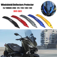 2017 - 2021 Motorcycle CNC Windshield Windscreens Bracket Bars Stent Adapt For Yamaha XMAX125 XMAX250 XMAX300 XMAX400 X-MAX 400