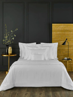 ผ้าปูที่นอนรัดมุม รุ่น Triomphe Sateen 300 เส้นด้าย ขนาด 200x200 ซม. สี Blance