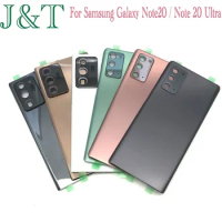 New For Samsung Galaxy Note20 / Note 20 Ultra N980 Battery Back Cover Glass Panel Rear Door Glass Housing Case Adhesive Replace