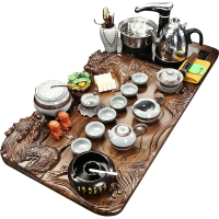 茶盤 茶具實木茶盤紫砂功夫茶具套裝家用客廳茶臺全自動一體電磁爐泡茶