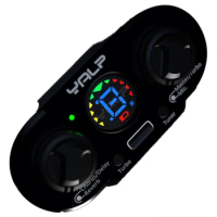 Acoustic Folk Guitar Pickup Guitar Sound Pickup Transducer Amplifier With LED Microphone Guitar Tuner System
