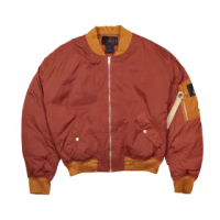 【NIKE 耐吉】夾克外套 Jordan Flight Jackets 女款 橘棕 飛行外套 休閒 短版(CW6449-832)