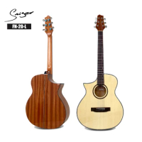 Factory Sale Cutaway Guitar Glossy Cheapest Plywood 40 Inch Left Handed Acoustic Guitar