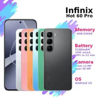 Hp/Smartphone Android Infinix Hot 60 Pro 8/256 GB Sapphire Blue