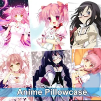 Puella Magi Madoka Magica Dakimakura Cover Anime Pillow Case Otaku Hugging Body Cushion Kaname Madoka Akemi Homura Pillowcase