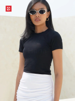 Hana Fashion - Jessie Crop Top/ Baju Atasan T-Shirt Wanita - CT075 Kaos Polos Cewek