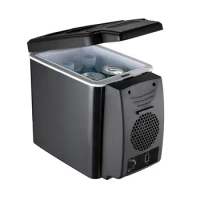 For Camping 6 Liter Mini Fridge Lightweight Car Armrest Mini Refrigerator Container Freezer Box Insulated Cooler Car Gadgets