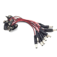 10pcs DC 9V Battery Connector Clip Snap Power Adapter Cable for DIY Electronic Arduino UNO R310pcs/lot UNO R3 9V Battery Connect