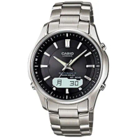 CASIO卡西歐 日本內銷款_電波_太陽能_鈦金屬錶帶男錶(LCW-M100TD-1A3JF)