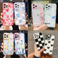For OnePlus Nord N300 Case For OnePlus Nord N20 N200 ACE Pro Phone Cover Shockproof Protective Lattice Checkerboard Soft