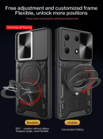 CASING FOR POCO X6 PRO 5G / POCO X6 5G CASING CASE RING SLIDING KICKSTAND