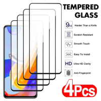 4Pcs Tempered Glass For Xiaomi Redmi 10 Prime 10A 10C 10X Screen Protector Redmi Note 10 Lite 10T 11 Pro Plus 11E 11SE 11R Film