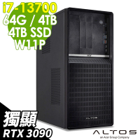 Acer 宏碁 Altos P130F9 商用工作站(i7-13700/64G/4TB+4TB SSD/RTX3090-24G/W11P)
