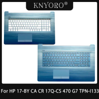 Original NEW Case Laptop Keyboard For HP 17-BY 17-CA 17-CR 17Q-CS 470 G7 TPN-I133 Palmrest Cover Upper Top Case Blue M12337-001
