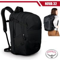 OSPREY 女新款 NOVA 32L 超輕多功能城市休閒筆電背包__黑 R
