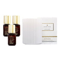 *ESTEE LAUDER雅詩蘭黛 特潤超導全方位修護露7ml*3+香氛蠟燭60g(兩款任選)