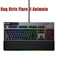 Asus Rog Strix Flare II Animate 8000hz Pbt Keycaps Metal Media Controls Gaming Mechan Keyboard Detachable Ergonomics Hot Plug