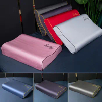 30x50cm/40x60cm Pure Cotton Latex Pillow Cover High Quality Memory Foam Pillowcase Solid Color Embroidery Pillow Case Cover