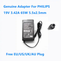 Genuine 19V 3.42A 65W 5.5x2.5mm ADPC1965 ADS-65LSI-19-1 19065G AC Adapter For PHILIPS AOC HP Monitor Laptop Power Supply Charger