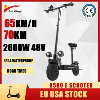 Powerful Dual Motor Electric Scooters 10 Inch Road Tire Scooters Electric 65KM/H Max Speed 70KM Max Range Adult E Scooters