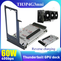 TH3P4G3mni Laptop Thunderbolt-compatible GPU Dock External Graphic Card Dock - Thunderbolt 3/4 GPU Dock for Macbook and Notebook