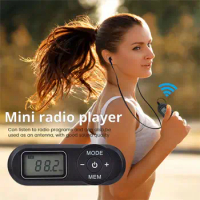 Mini Radio LCD Digital Display DSP FM Radio Retro MP3 Player Pocket FM Player Receiver Outdoor Travel Rechargeable Small Radio