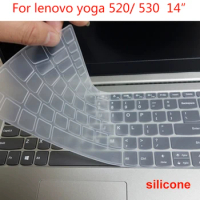 Washable Laptop Keyboard Cover For Lenovo Yoga 530 520 14 inch 530-14 520-14 Silicone Waterproof Film Notebook Protector