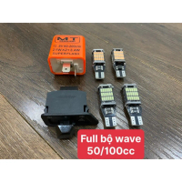 【Mới 2026】 【Hot trend】 【Đang hot】 Combo Hazard Wave A (50,100,110cc)  Vision/Ab/ 4 Bóng T15 +Công tắ