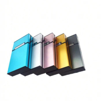 20 Pieces Capacity Aluminum Alloy Cigarette Case Tobacco Holder Pocket Box Storage Container Cigarette Accessories Gifts